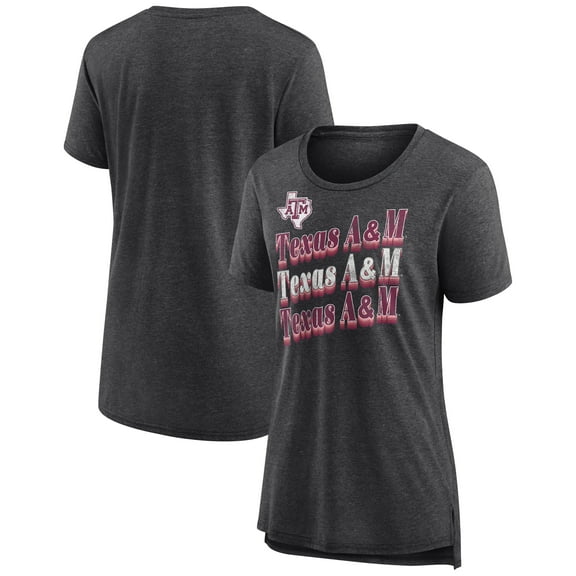 Women's Charcoal Texas A&M Aggies Classic Repeat Tri-Blend T-Shirt