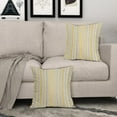 thumbnail image 3 of Yellow Grey Gray Boho Striped Pillow Covers 20X20 Inch Set of 2,Herringbone Print Pattern Decorative Throw Pillow Covers Outdoor Farmhouse Cushion Case Couch Sofa Bed Decor, 3 of 5