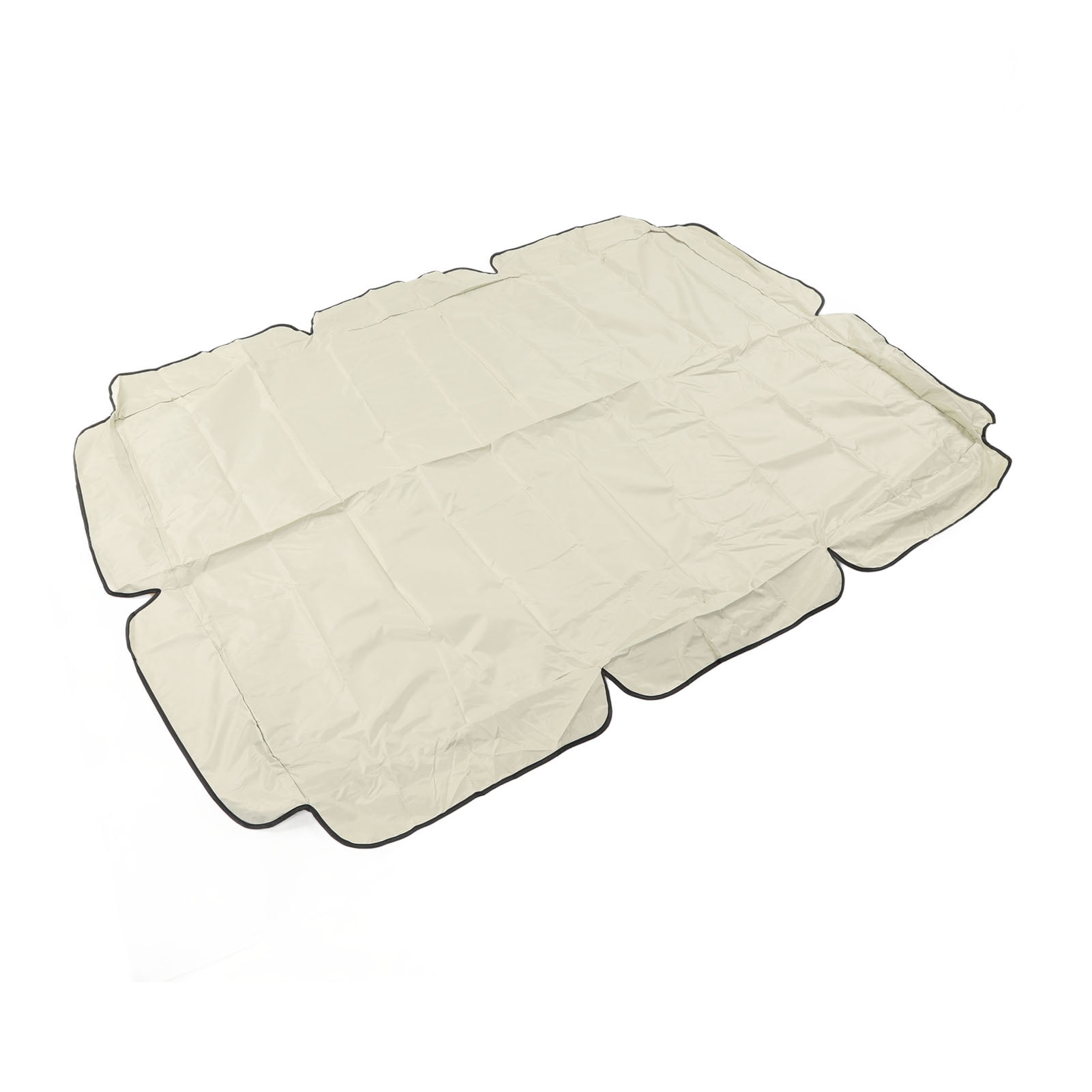 Baldaquin de Balançoire Extérieur, Imperméable Anti-Poussière Protection UV Coupe-Vent pour Jardin Beige