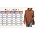 thumbnail image 5 of TEMOFON Sweaters for Women Long Sleeve Knit Tunic Tops Turtleneck Fall Casual Shirts Loose Fit Winter Clothes Pullover with Pocket, 5 of 8
