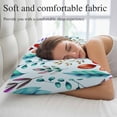 thumbnail image 5 of Spring Leaves Throw Pillow Covers, Watercolor Leaf Botanical Nature Light Blue Soft Breathable Pillow Cases with Invisible Zipper for Sleeping, Small Pillowcases for Couch Bed Sofa Chair 16x24 Inches, 5 of 9