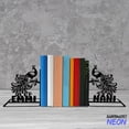 thumbnail image 4 of Handmadetneonsign Peacock Metal Bookends, Peacock Name Bookend, Peacock Bird Table Bookshelf Decor 80161, 4 of 4