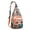 Orange-5, variant on Exotic Tribal Sling Backpack - Rustic Earthy Crossbody Bag for Hiking, Mountain Climbing & Daily Use