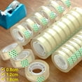 thumbnail image 2 of 3 Rolls Clear Glossy All Purpose Gift Wrapping Tape for Office Home School, 2 of 7