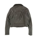 thumbnail image 2 of bar III Womens Quilted Moto Jacket, Grey, X-Small, 2 of 2