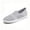 Grey, variant on Womens Knit Slip on Flat Walking Shoes Comfortable Lightweight Soft Sole Non-Slip Nursing Work Driving Loafers Fall Casual Footwear Black Size 6