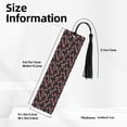 thumbnail image 3 of Kdxio Red Mushrooms Print Metal Tassel Bookmarks,Perfect Gift for Art Lovers and Bookworms Metal Bookmarks for Women, 3 of 8