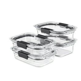 Rubbermaid glass easy find lids 14セット Rubbermaid Divided Meal Prep Containers, Microwave Safe