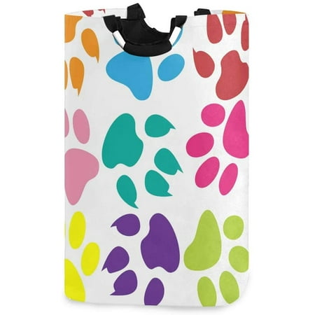 Pink Pastel Paw Laundry Basket main image 0