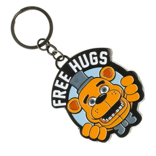 Five Nights at Freddy s Fazbear Free Hugs Metal Keychain Keyring Video Game