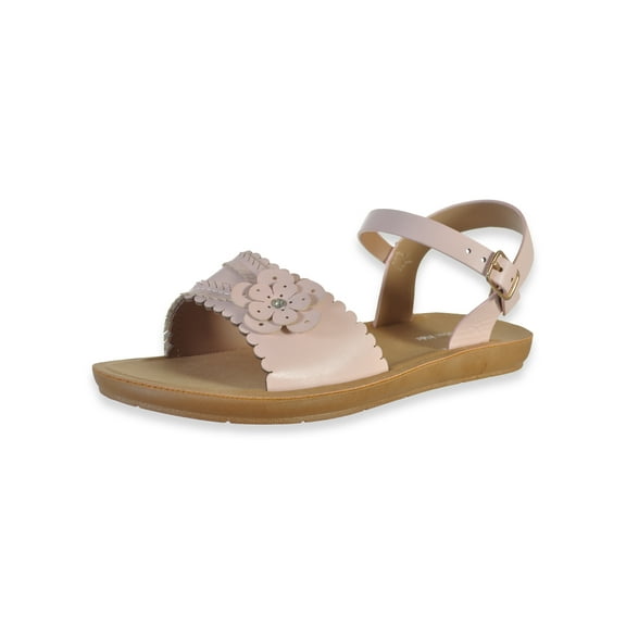 Eddie Marc Girls' One-Strap Sandals Color: pink Size: 1 youth