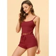 thumbnail image 2 of DARING DIVA Women's Spaghetti Strap Pajama Sets S Red, 2 of 6