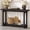 Black, variant on Tarnorci 54.33" Console Table, Narrow Entryway Sofa Table with Storage Shelves, Brown
