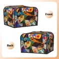 thumbnail image 3 of Honeii Abstract Musical Faces Print 4 slice Toaster Cover, Two Slice Toaster Dust-proof Cover For Kitchen Small Appliance and Fingerprint Protection, 3 of 7
