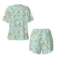 thumbnail image 5 of Picia Cute Honeybees Pajamas Sets for Women Soft Short-Sleeved Pjs with Lounge Shorts Two Piece Sleepwear-X-Large, 5 of 9