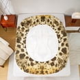 thumbnail image 5 of Manfei Kids Leopard Wildlife Twin Sheet Sets, Jungle Animal Twin Fitted Sheet, Fashion Cheetah Print Flat Sheet, Microfiber Bedroom Decor, 3 Pieces, 5 of 7