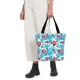 thumbnail image 4 of KLL Tote Bag for Women Hawaiian Style Print Shopping Grocery Reusable Bags for Office School Shopping Travel, 4 of 6