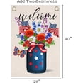 thumbnail image 5 of Happy Independence Flag,28x40 Inch Independence Day Garden Flags with Two Grommets Double Sided Printing 2 Layer Burlap Veterans Day Flag for Your Memorial Day Flag Decoration, 5 of 5