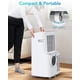 thumbnail image 4 of Aire Acondicionado Portátil 12000 BTU – 3 en 1: Refrigeración, Deshumidificador y Ventilador – 51 m² – Mando – Temporizador 24H – 3 Velocidades – Modo Sueño – Fácil Instalación – Blanco, 4 of 8