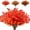 Gold Red, variant on Morttic 6 Pcs Artificial Fall Boxwood No Fade Faux Autumn Plants, Fake Indoor Outdoor Greenery Fall Decor for Home Thanksgiving Christmas Wedding Party Home Garden Fireplace Decor (Fall)
