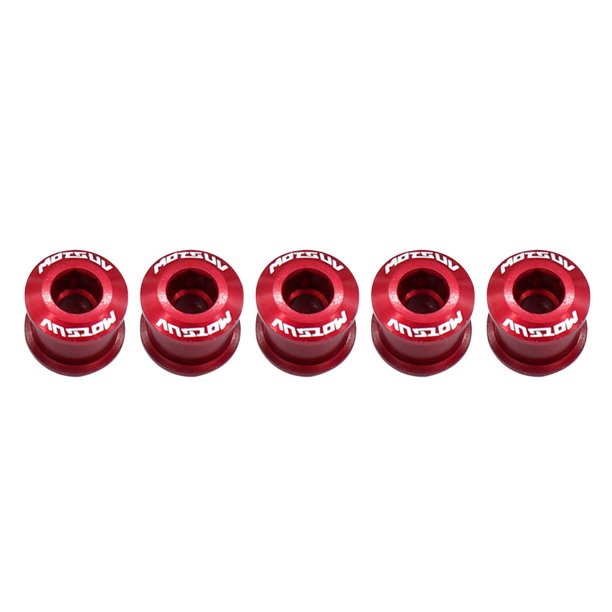 Ciclismo 5 uds pernos de plato de bicicleta pernos de plato de anillo doble único (64mm rojo) Ehuebsd Para estrenar