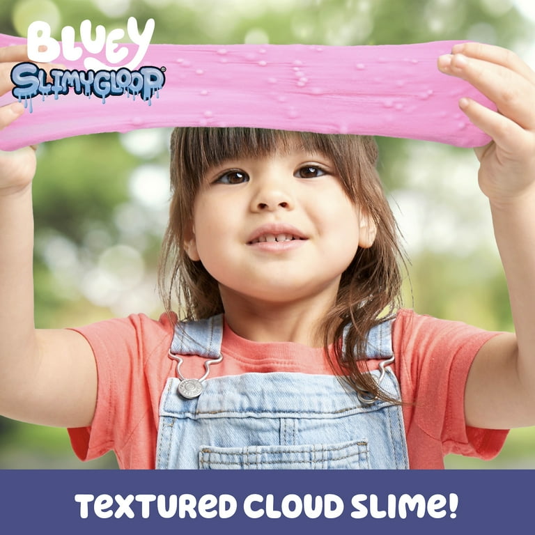 Bluey Coco Premium Cloud Slime, Pink Fluffy Cotton Candy Scented
