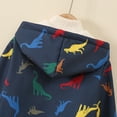 thumbnail image 4 of LIBRCLO Kids Boys Jackets Dinosaur Graphic Outerwear Windproof Warm Fleece Jackets Fall Winter Coats Size 10 Years, 4 of 8
