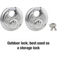 thumbnail image 3 of Master Lock 2.75" W Stainless Steel Double Locking Shrouded Shackle Padlock 2 pk Keyed Alike, 3 of 6
