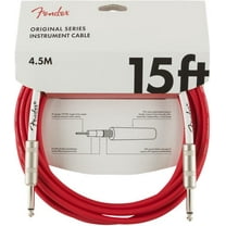 Fender Original Series Instrument Cable, Straight/Straight, Fiesta Red, 15ft