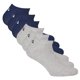 thumbnail image 1 of FILA Calcetines de deporte unisex, paquete de 6 - Invisible, calcetines cortos, logotipo (2x 3 pares) Azul/Gris 43-46, 1 of 3