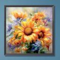 thumbnail image 3 of Pintura de diamante 5D DIY Taladro redondo completo Girasol Decoración del hogar Arte Artesanía, 3 of 9