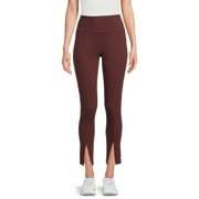 Athletic Works Women's Front Slit Leggings, Sizes XS-XL