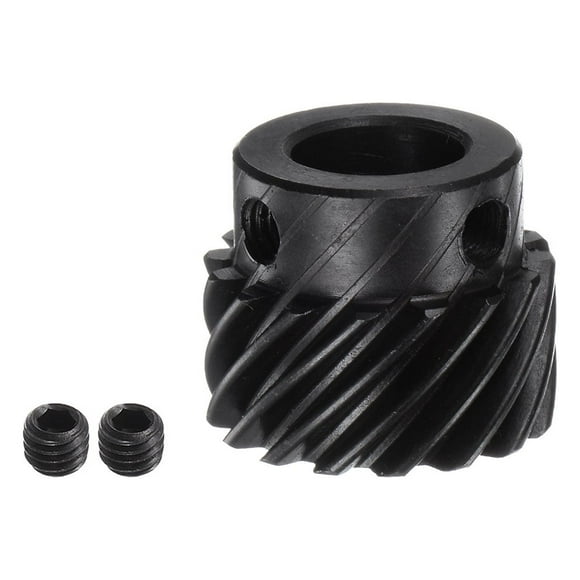 Unique Bargains Helical Gear 12mm Aperture 16T 1 Mod Hardened Steel Motor Gear, Right Direction