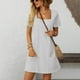 thumbnail image 3 of Vestido de Verano de Manga Larga, Encaje Suelto de Denim de Moda con Estampado Floral para Uso Casual Y Diario, 3 of 7