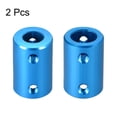 thumbnail image 2 of Unique Bargains Shaft Coupling 8mm to 10mm Bore L25xD16 Robot Motor Wheel Rigid Coupler Connector Blue 2 Pcs, 2 of 3