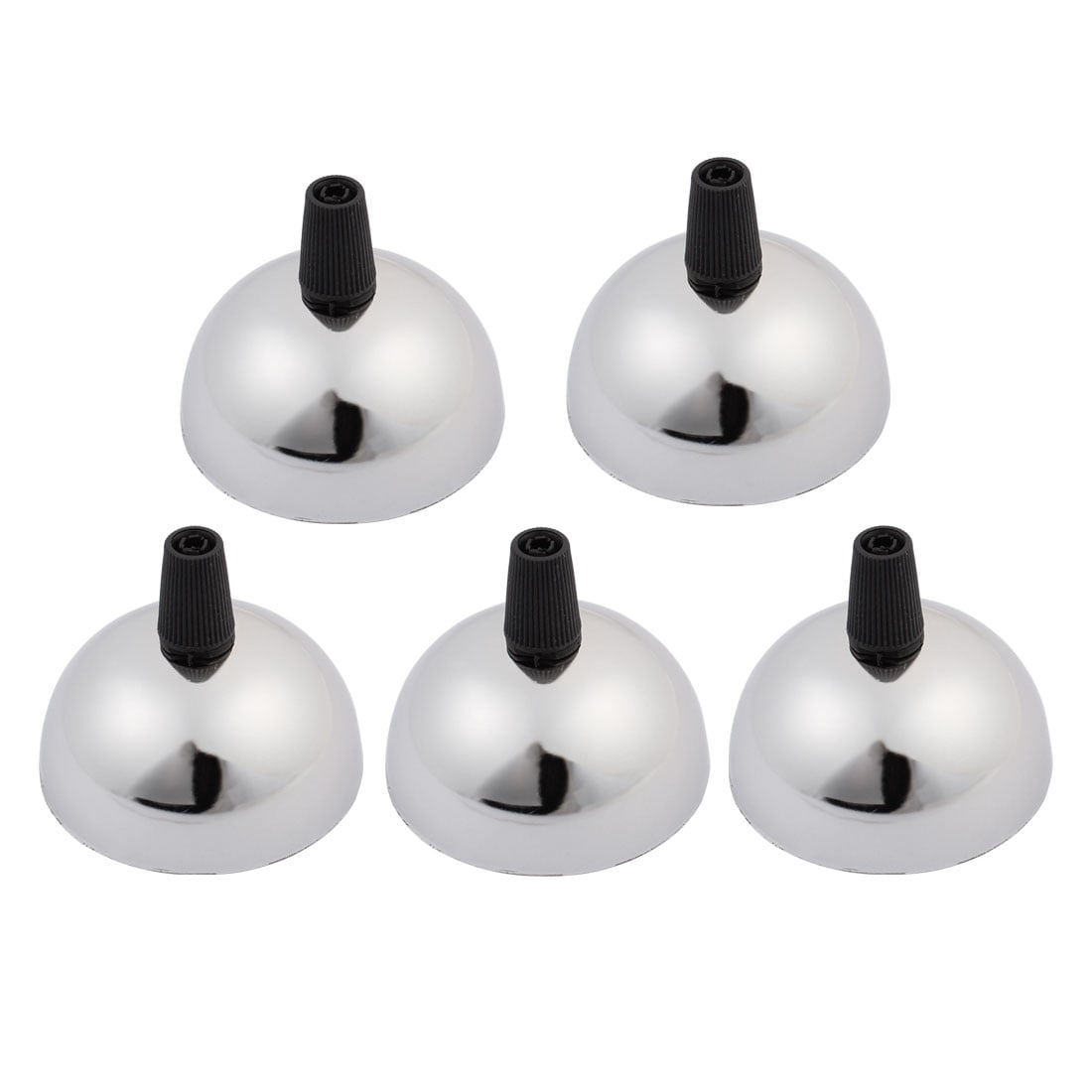 5pcs Lamp Base Ceiling Plate Pendant Light Accessory 60mm Dia Chrome Tone