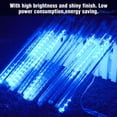 thumbnail image 4 of ZOELNIC LED Falling Rain Lights with 30cm 8 Tube 192 LEDs, Meteor Shower Light, Falling Rain Drop Lights, Icicle String Lights for Holiday Party Wedding Christmas Tree Decoration (Blue ,1Pack), 4 of 9