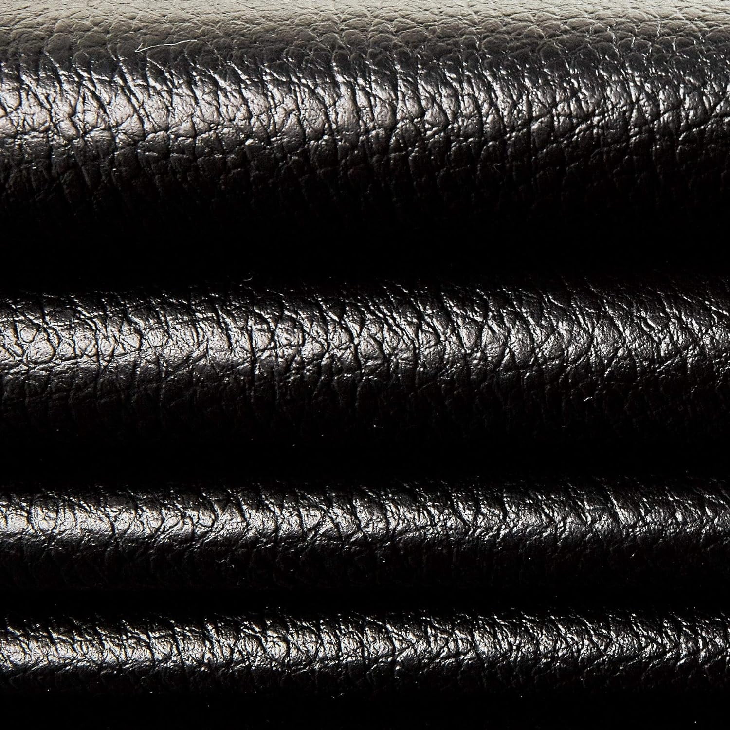 Faux Leather Deluxe Black, Fabric by the Yard