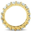 thumbnail image 3 of Pompeii 3Ct Diamond U Prong Eternity Ring Wedding Anniversary Band 14k Yellow Gold, 3 of 4