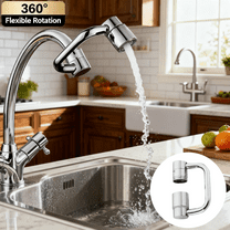 Rotatable Faucet Aerator Extension 1440° Adjustable Faucet Extender, Universal Sink Faucet Adapter with Flexible Rotation for Bathroom or Kitchen Use, by FAJHHA