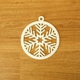 thumbnail image 5 of Set of 4 Unique Christmas Tree Snowflake Ornaments, 5 of 9