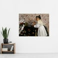 thumbnail image 2 of Edgar Degas Portrait Of Mlle Hortense Valpincon Extra Large Art Print Wall Mural Poster Premium XL, 2 of 3