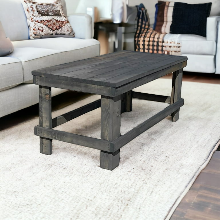 Landmark pine solid wood farmhouse coffee table deals
