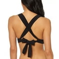 thumbnail image 2 of Jessica Simpson BLACK Shining Star O-Ring Triangle Bikini Swim Top, US Large, 2 of 2