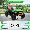 thumbnail image 3 of M optimized 2 Seater Ride On Dump Truck, 24V Battery Powered UTV, Ride On Car Toys with Remote Control, EVA Tires, 4WD Electric Vehicle with Headlights for Boys & Girls, 3 of 7