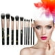 thumbnail image 2 of Set de brochas portátil, set de brochas para base de maquillaje, 10 piezas, brochas de maquillaje, brocha para sombra de ojos, 2 of 7