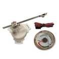 thumbnail image 3 of 2 inch 52mm Rudder Angle Indicator 0-190ohm Signal with Single Station Sensor 12V/24V for Boat Marine Ship, White Dial, 3 of 6