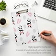 thumbnail image 5 of Coolnut Cute Panda Ballerinas Acrylic Clipboard with Low Profile Gold Metal Clip Standard A4 Letter Size Decorative Clipboards for Office,Jobsite,Medical,School, 5 of 7