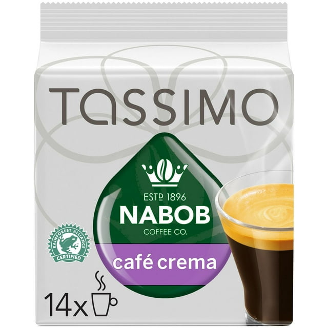 Tassimo Nabob Café Crema Coffee Single Serve T-Discs, Medium