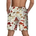 thumbnail image 4 of Goofa Cartoon Mushrooms Printed Men's Swim Trunks Board Shorts Quick Dry Mens Swimming Trunks with Compression Liner,Breathable Fit Hawaii Beach Shorts-, 4 of 9
